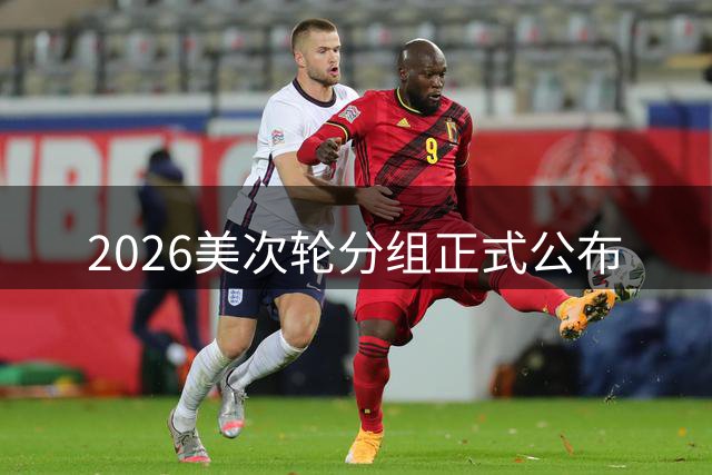 2026美次轮分组正式公布